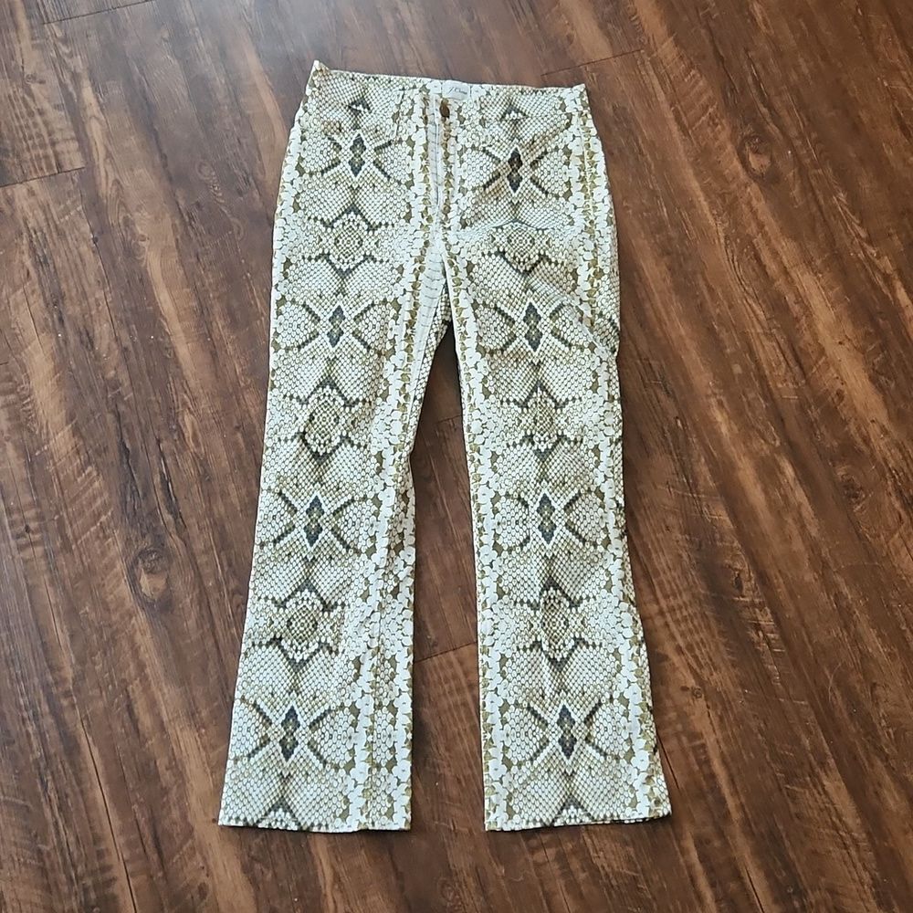 J. Crew snakeskin print pants size 27 NWOT